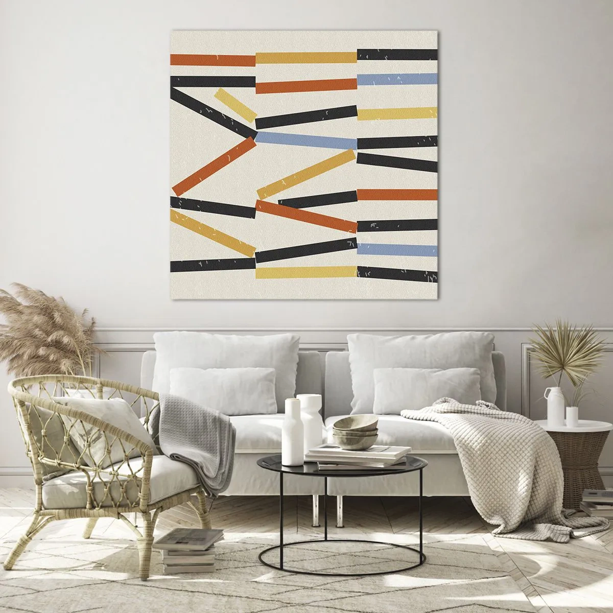 Impression sur verre - Image sur verre - Composition de niveaux - 50x50 cm