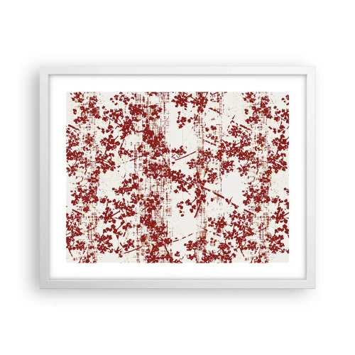 Affiche dans un cadre blanc - Poster - Comme un calicot ancien - 50x40 cm