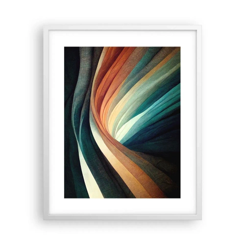 Affiche dans un cadre blanc - Poster - Tissé à partir de couleurs - 40x50 cm