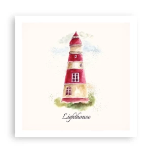 Affiche - Poster - Il y a toujours beau temps autour - 60x60 cm