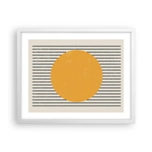 Affiche dans un cadre blanc - Poster - Le pouvoir de la simplicité - 50x40 cm