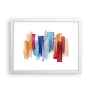 Affiche dans un cadre blanc - Poster - En haut et en bas - 40x30 cm