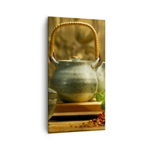 Impression sur toile - Image sur toile - Un traité sur la consommation de thé - 55x100 cm