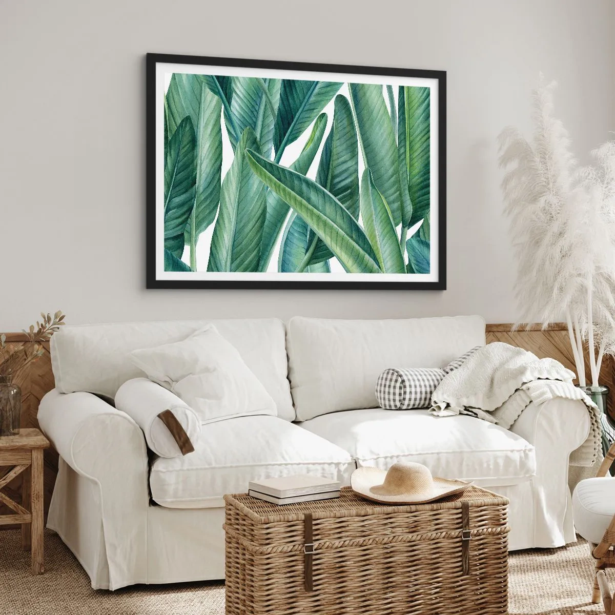 Affiche dans un cadre noir - Poster - La nature face à elle-même - 50x40 cm