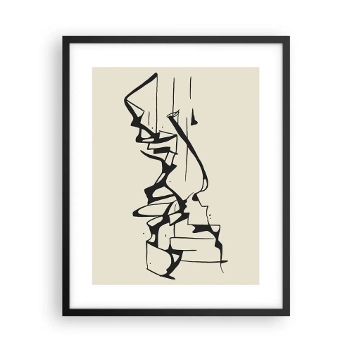 Affiche dans un cadre noir - Poster - Peut-être un paysage - 40x50 cm