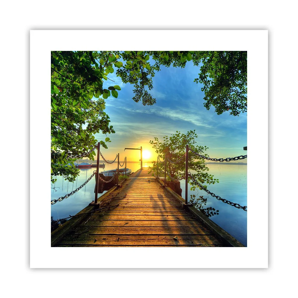Affiche - Poster - L'ouest au-dessus de l'eau - 40x40 cm