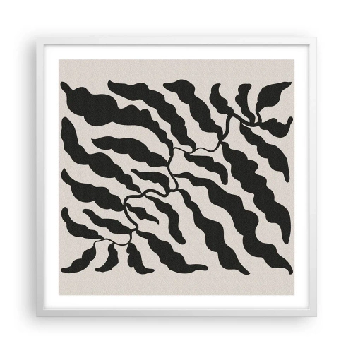 Affiche dans un cadre blanc - Poster - La nature du carré - 60x60 cm