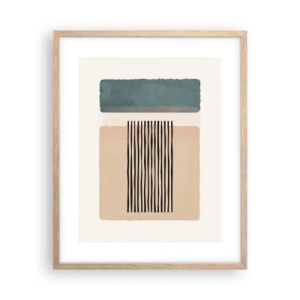 Affiche dans un chêne clair - Poster - Tout est en ordre - 40x50 cm