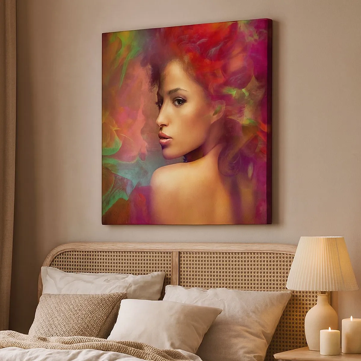 Impression sur toile - Image sur toile - Plus beau qu'un arc-en-ciel, aussi délicat qu'un brouillard - 30x30 cm