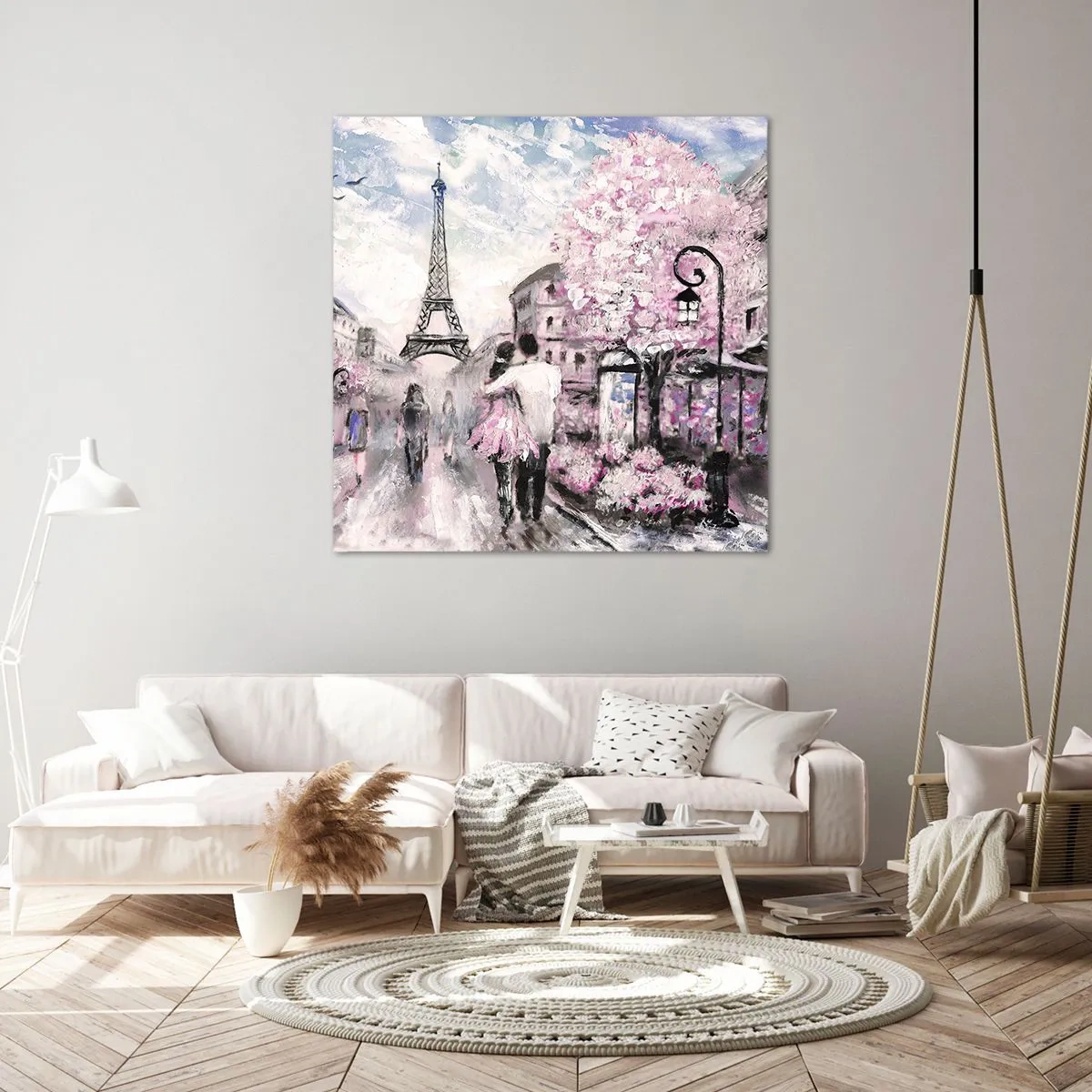 Impression sur toile - Image sur toile - Comment tomber amoureu, il faut juste... - 30x30 cm