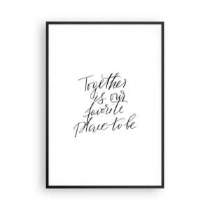 Affiche dans un cadre noir - Poster - Vous aussi vous le sentez? - 70x100 cm