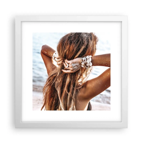 Affiche dans un cadre blanc - Poster - La soeur de l'eau et du soleil - 30x30 cm