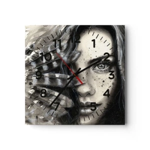 Horloge murale - Pendule murale - Beauté sauvage - 30x30 cm