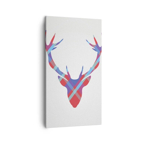 Impression sur toile - Image sur toile - Cerf écossais - 45x80 cm