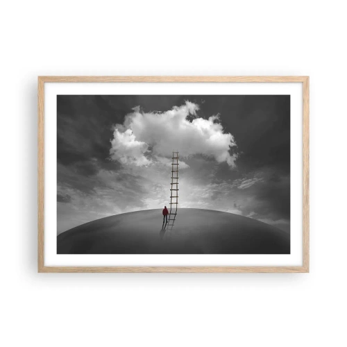 Affiche dans un chêne clair - Poster - Tout est possible - 70x50 cm