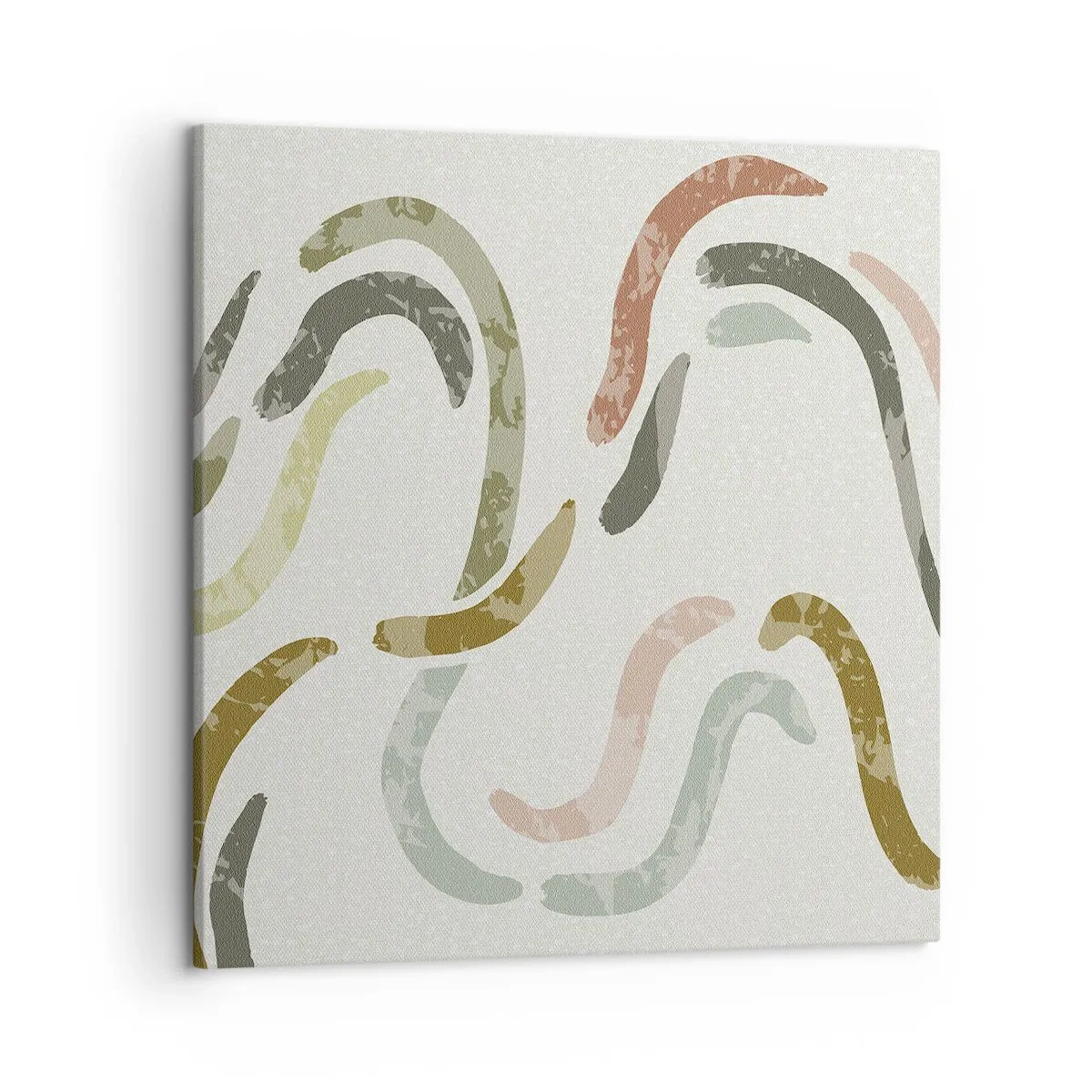 Impression sur toile - Image sur toile - Une joyeuse danse de l'abstraction - 50x50 cm