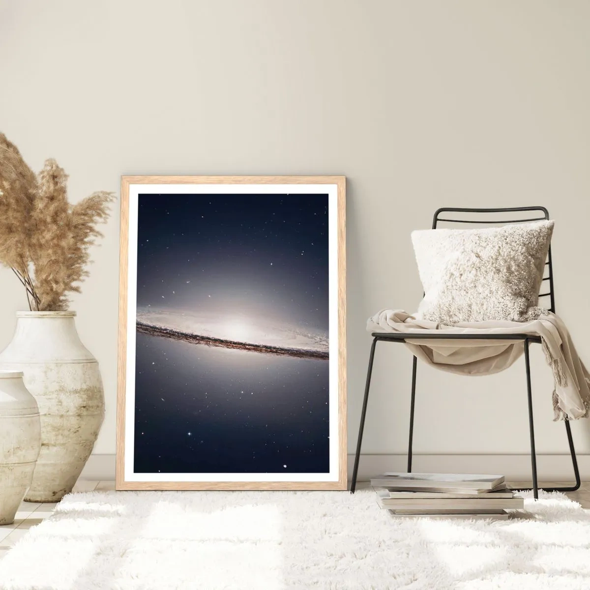 Affiche dans un chêne clair - Poster - Il y a bien longtemps, dans une galaxie très lointaine… - 70x100 cm