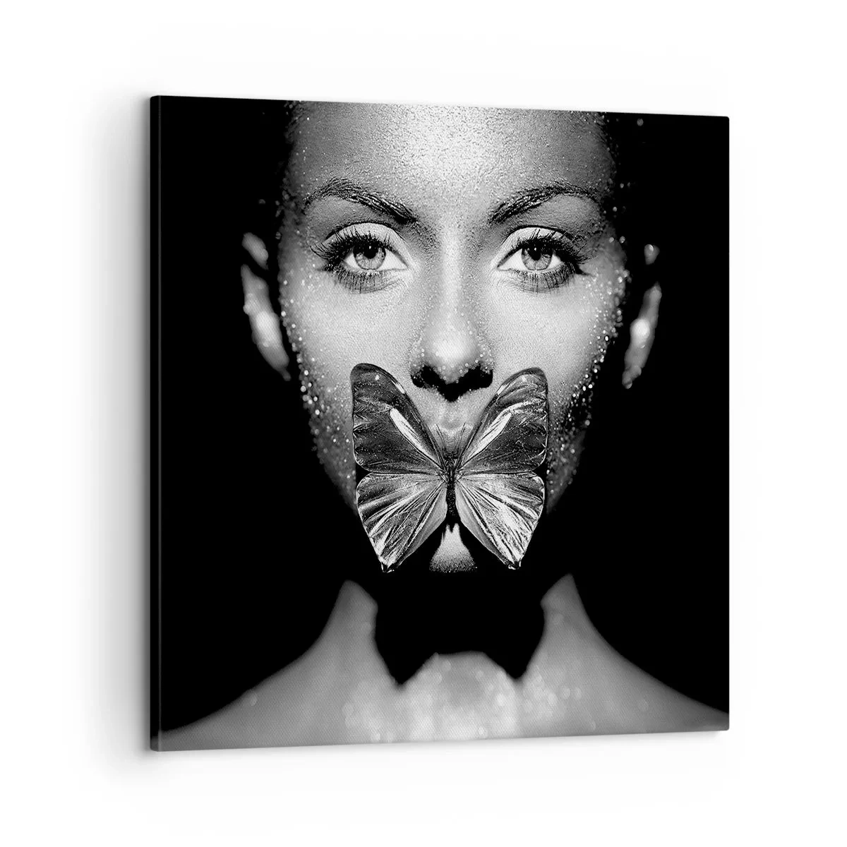 Impression sur toile - Image sur toile - Baiser papillon - 60x60 cm