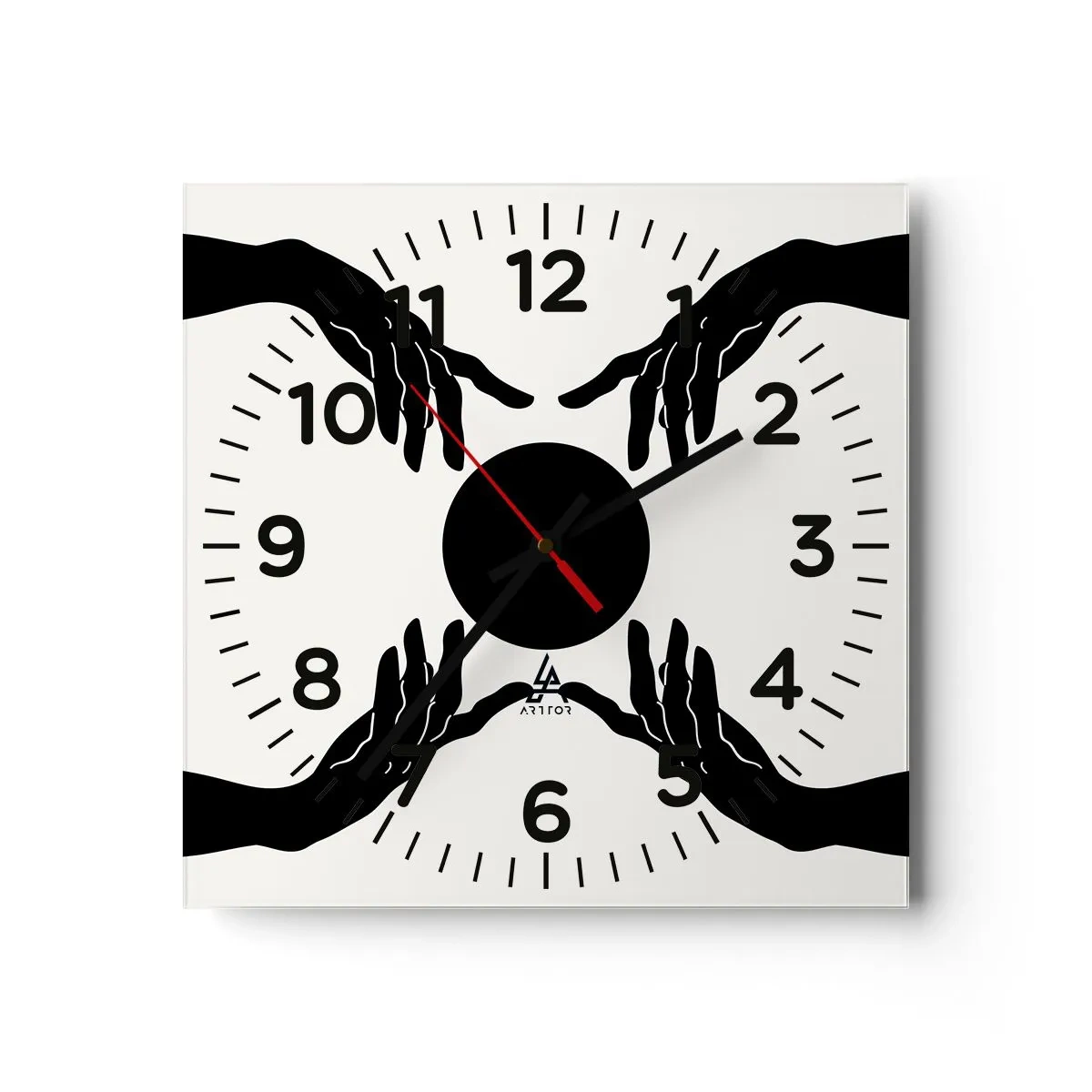 Horloge murale - Pendule murale - Signe secret - 40x40 cm
