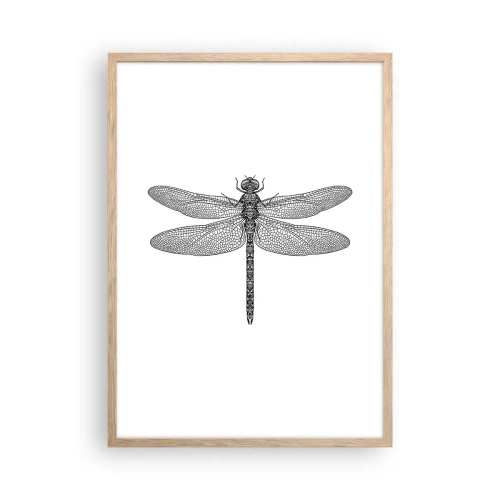 Affiche dans un chêne clair - Poster - Précision de la nature - 50x70 cm