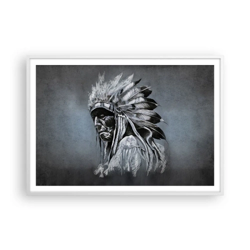 Affiche dans un cadre blanc - Poster - Retour aux sources - 100x70 cm