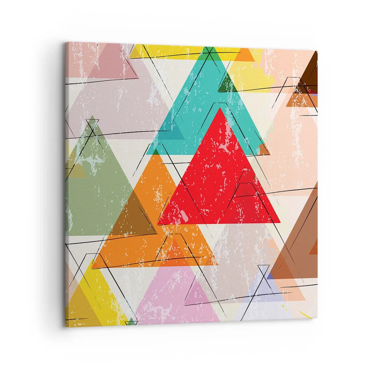 Impression sur toile - Image sur toile - Trois par trois - 50x50 cm