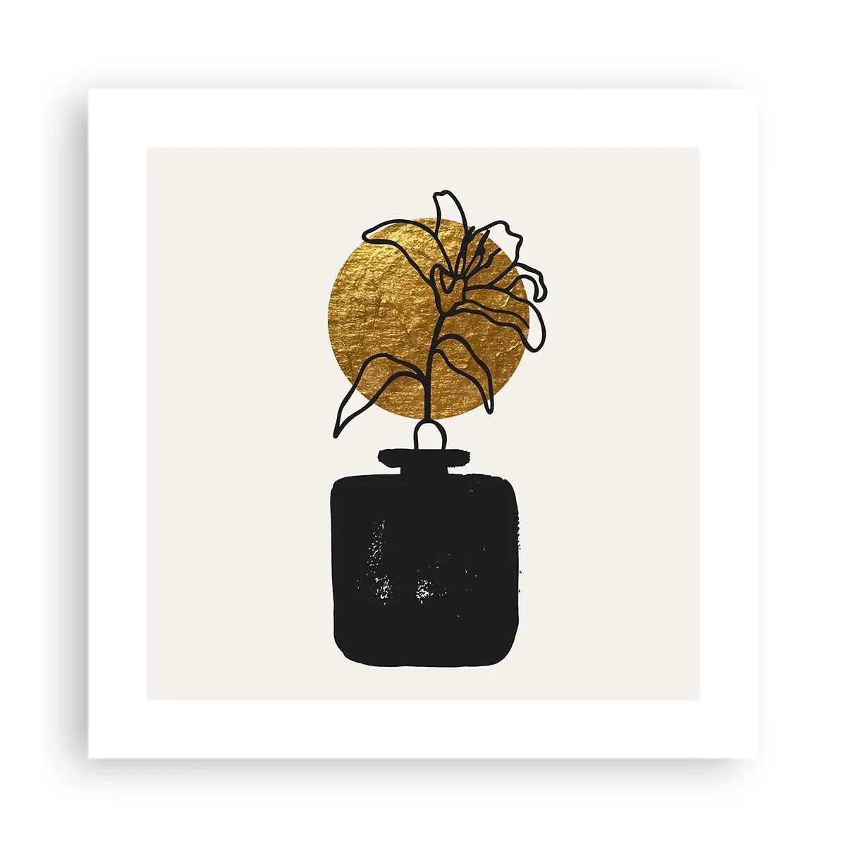 Affiche - Poster - La beauté vaut son pesant d'or - 40x40 cm