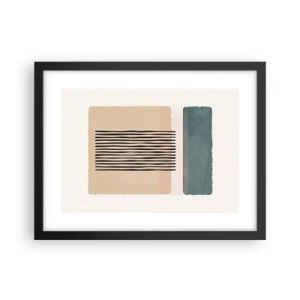 Affiche dans un cadre noir - Poster - Tout est en ordre - 40x30 cm