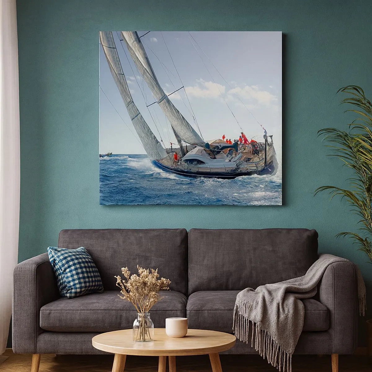 Impression sur toile - Image sur toile - Que le meilleur l'emporte - 30x30 cm