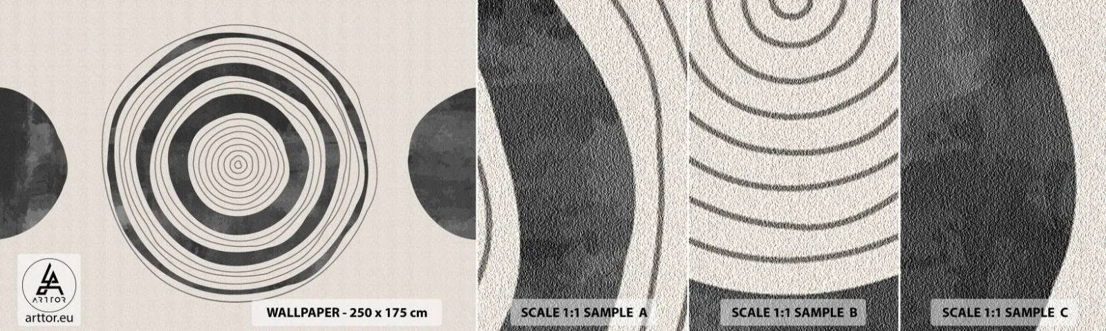 Échantillon De Papier Peint Standard Eco - Ce qui est important c'est ce qu'il y a entre les deux - roues, Minimaliste, Contemporain - 100x30 cm