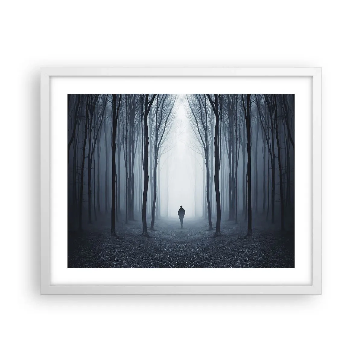 Affiche dans un cadre blanc - Poster - Tout est simple et clair - 50x40 cm