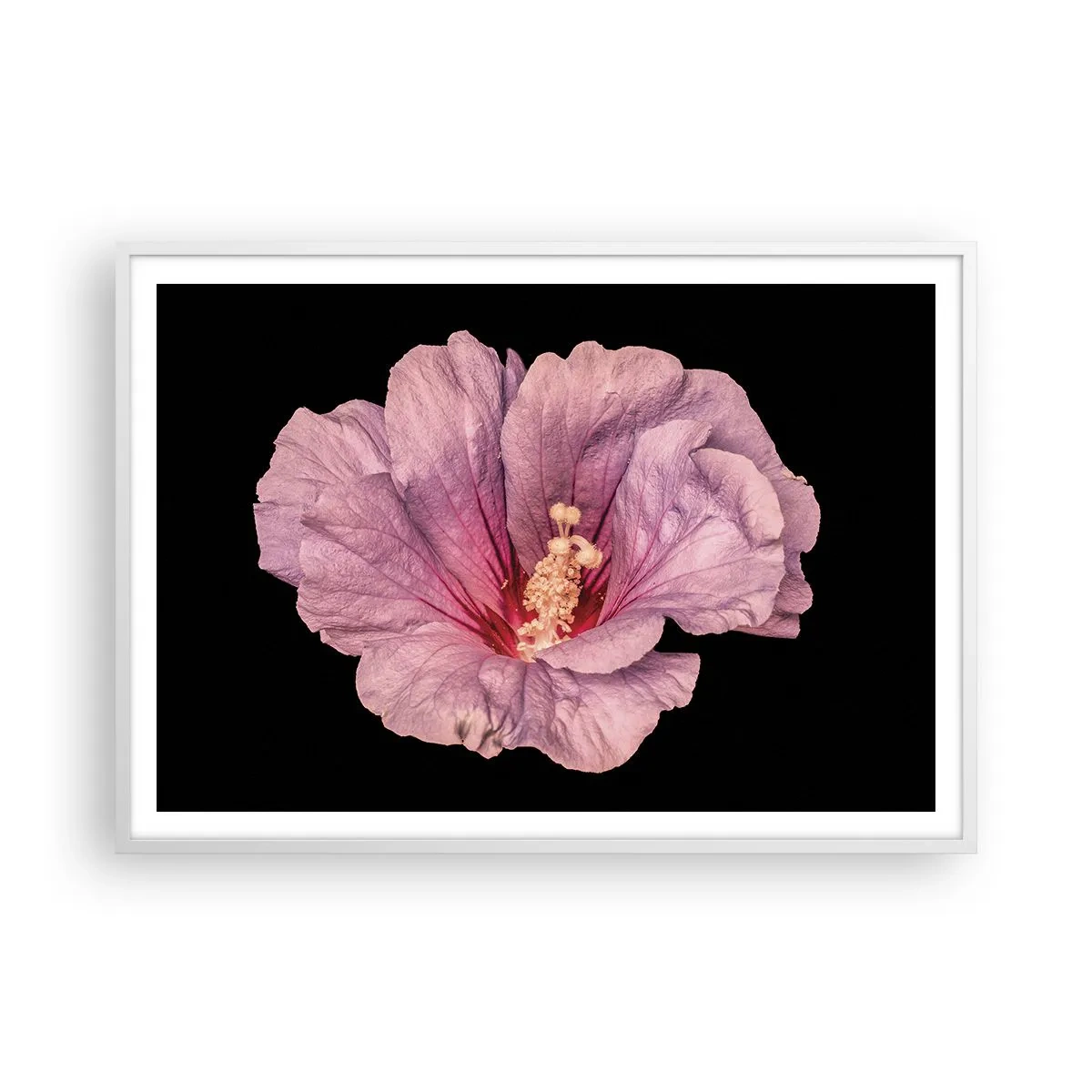 Affiche dans un cadre blanc - Poster - Directement au coeur - 100x70 cm