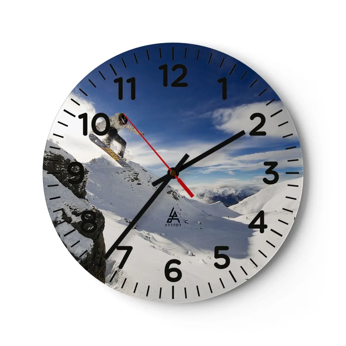 Horloge murale - Pendule murale - Liberté sans limite - 30x30 cm