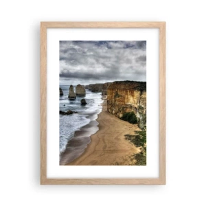 Affiche dans un chêne clair - Poster - Beauté brute - 30x40 cm