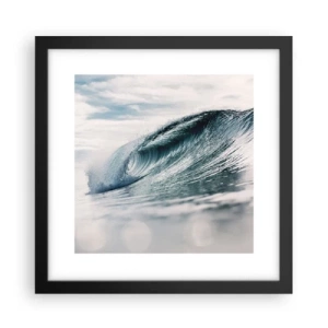 Affiche dans un cadre noir - Poster - Pic d'eau - 30x30 cm