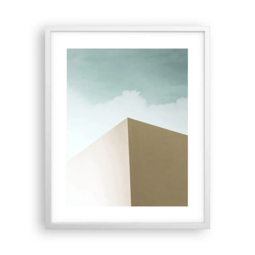 Affiche dans un cadre blanc - Poster - La géométrie d'un été ensoleillé - 40x50 cm