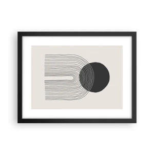 Affiche dans un cadre noir - Poster - Tremblement et confiance - 40x30 cm