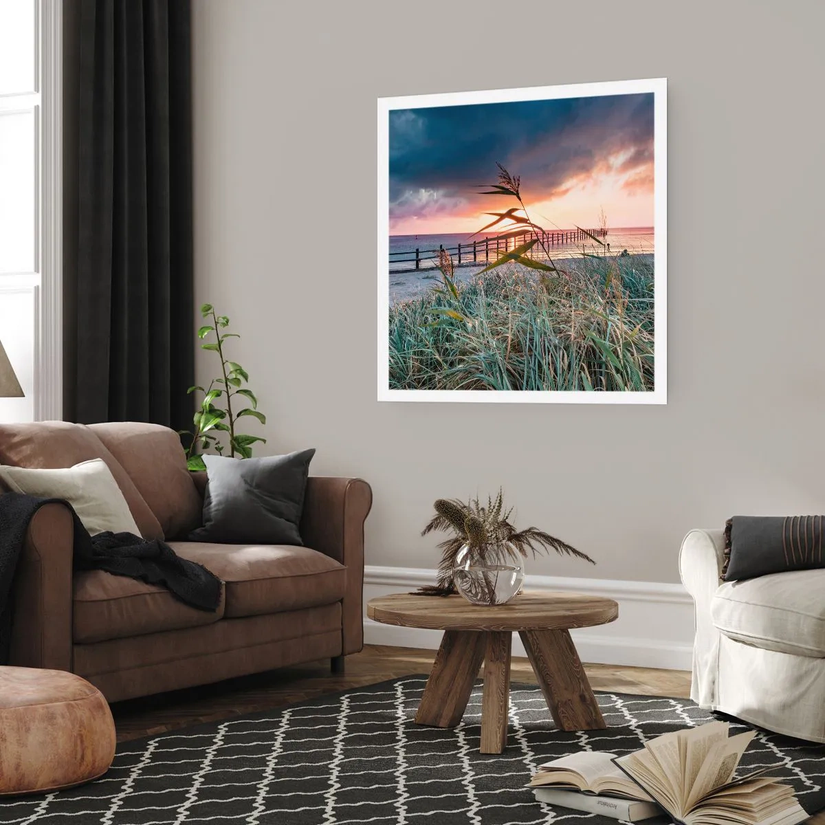 Affiche - Poster - Ça ne passe pas avec le vent - 30x30 cm