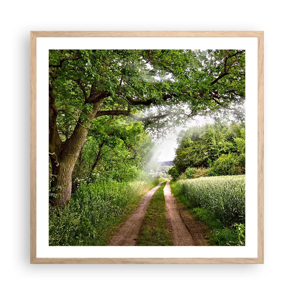 Affiche dans un chêne clair - Poster - Et in Arcadia ego - 60x60 cm