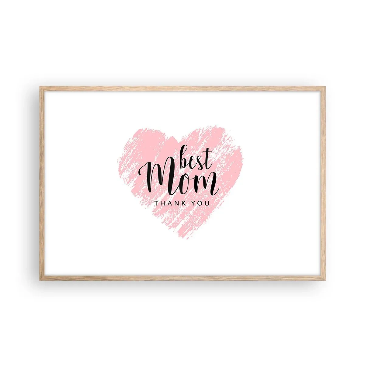 Affiche dans un chêne clair - Poster - Toujours au bon moment - 91x61 cm