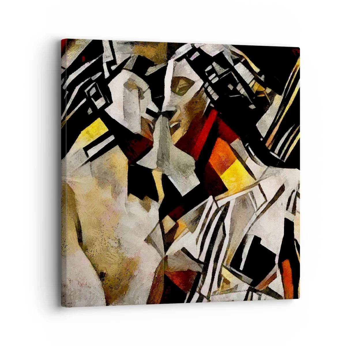 Impression sur toile - Image sur toile - Un baiser sculptural - 30x30 cm