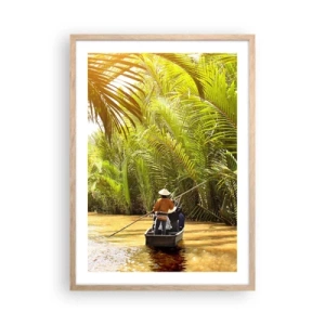 Affiche dans un chêne clair - Poster - Ravin de palmier - 50x70 cm