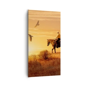 Impression sur toile - Image sur toile - Seul à travers la prairie - 65x120 cm