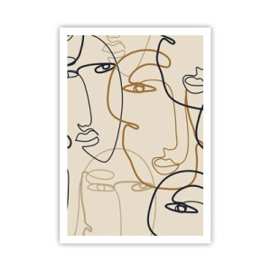 Affiche - Poster - Portrait multiplié - 70x100 cm