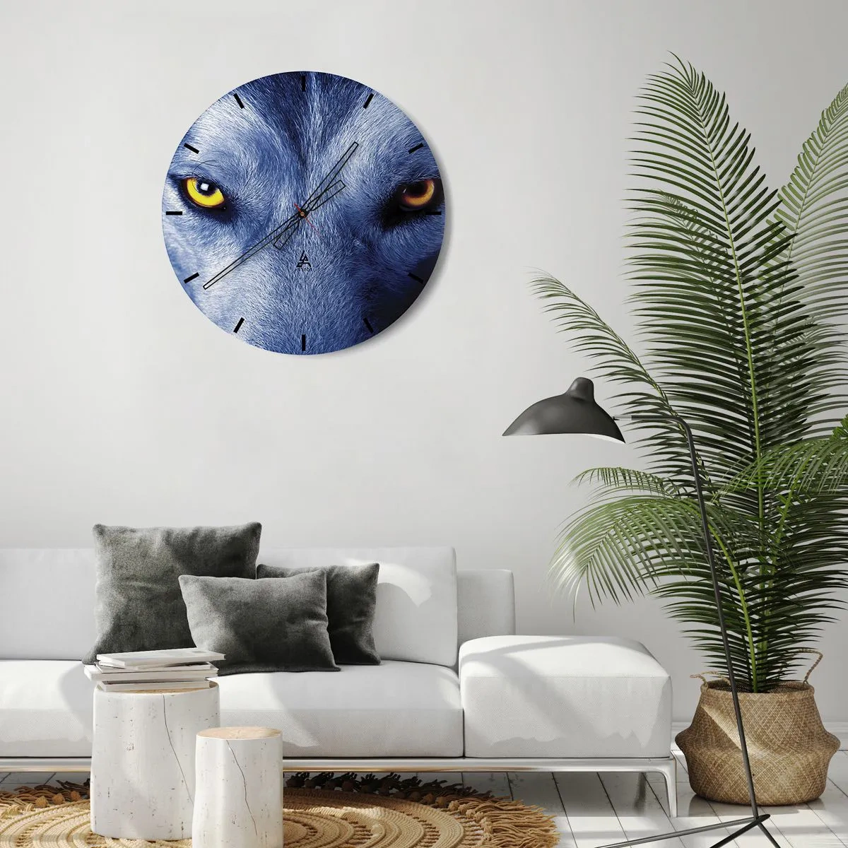 Horloge murale - Pendule murale - Regars hypnotique - 30x30 cm