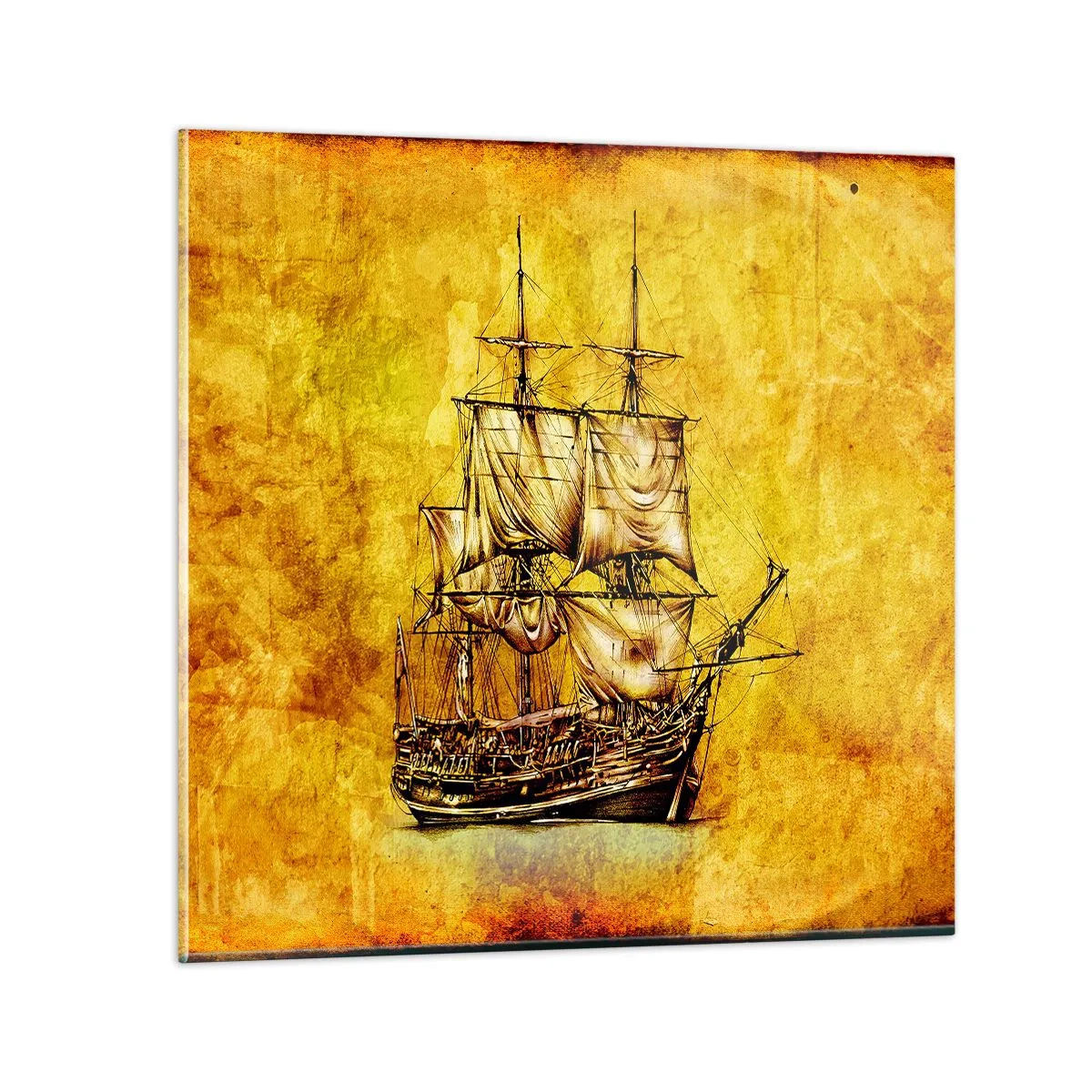 Impression sur verre - Image sur verre - En direction de l'ile de la tortue ! - 70x70 cm