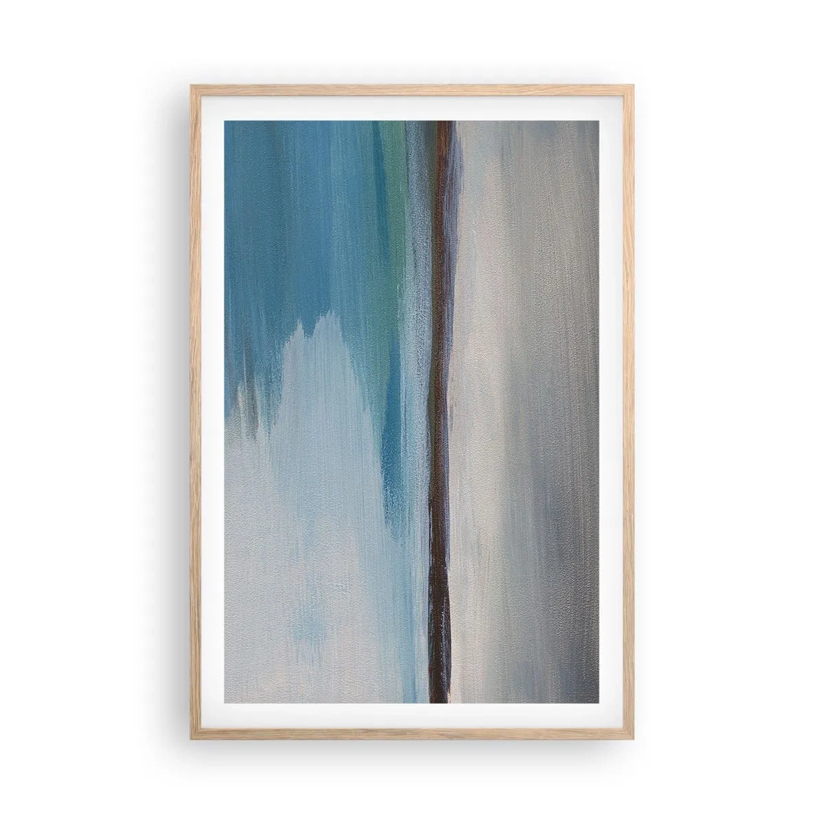 Affiche dans un chêne clair - Poster - Paysage horizontal - 61x91 cm