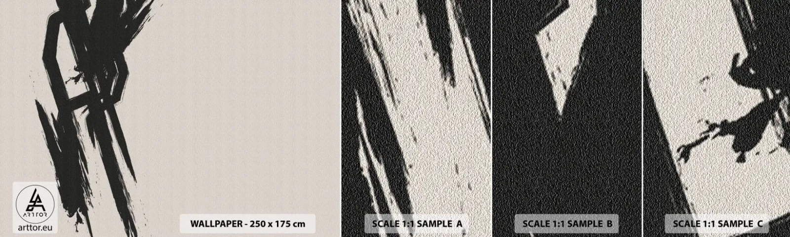 Échantillon de Papier Peint Autocollant Deluxe Sticker - Ruée imparable - Minimalisme, Vide, Morceau - 100x30 cm