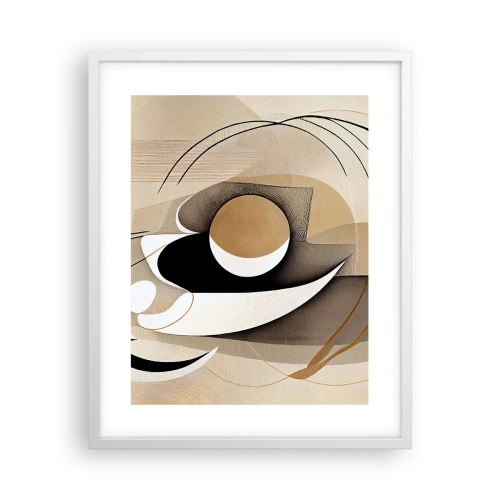 Affiche dans un cadre blanc - Poster - Composition : l'essence des choses - 40x50 cm