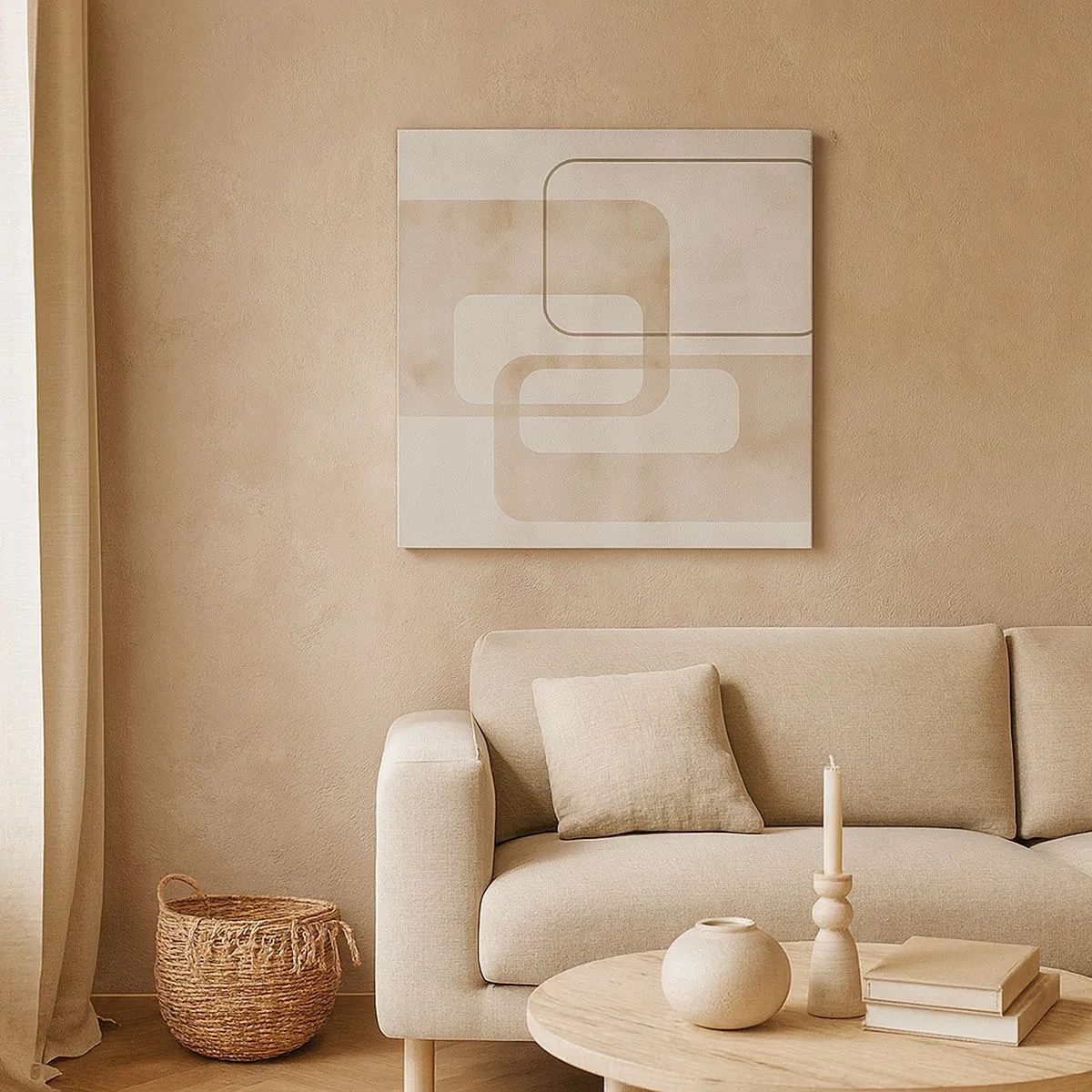 Impression sur toile - Image sur toile - Fugue géométrique - 30x30 cm